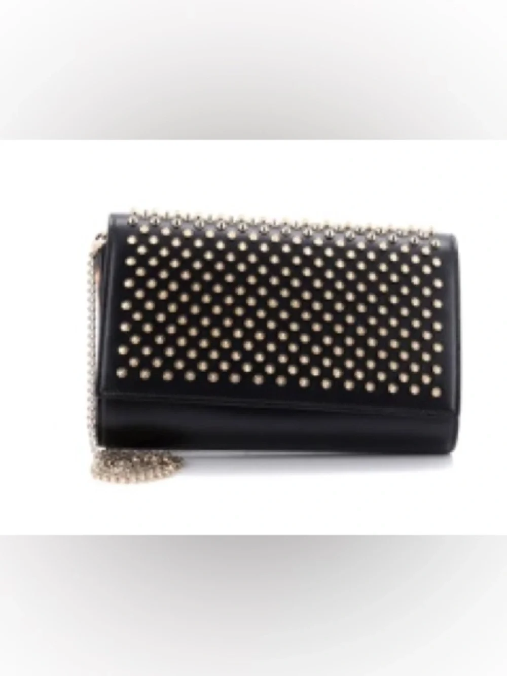 Christian Louboutin Paloma Clutch Spiked Leather